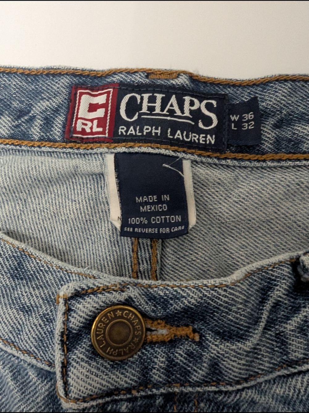 Ralph Lauren Chaps Light Blue Mens Jeans